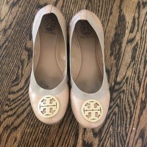 Tory Burch Cream Flats
